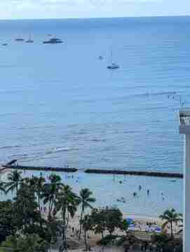 Waikiki beachfront micro fishing